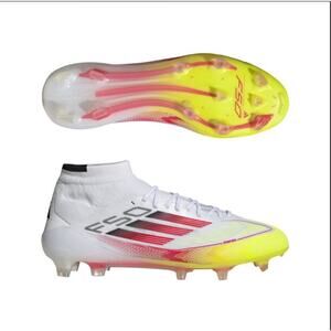 New Women’s Sz 7.5 Adidas F50 Elite Mid FG Soccer Cleats White IE1457.